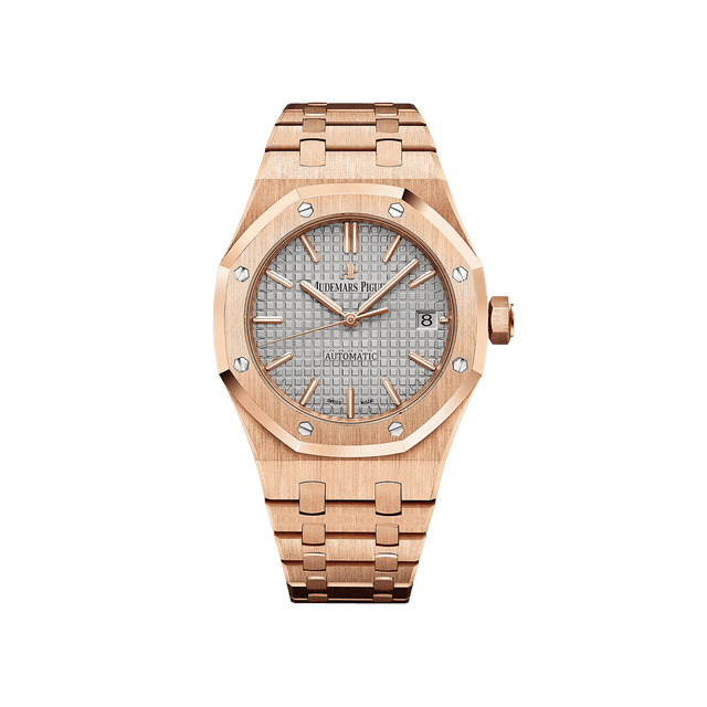 Royal Oak 37mm, RG, Grey dial, Bracelet