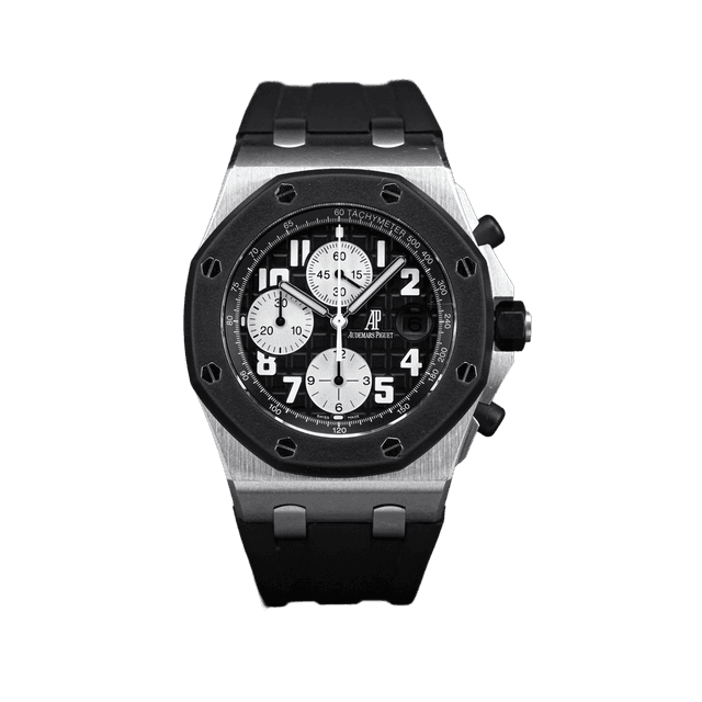 Royal Oak Offshore Rubberclad Steel, Black dial