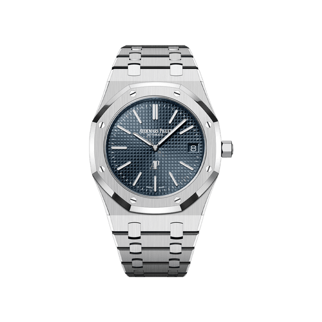 Royal Oak 39mm 50th Anniversary, Steel, Blue dial, Bracelet