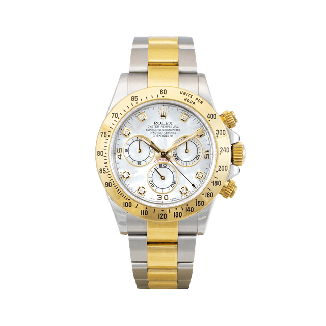 Daytona st/yg, White MOP 8rd dial, Bracelet