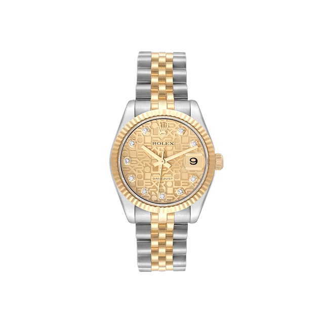 Datejust 31mm, st/yg, Champ jub 10rd dial, Jubilee Bracelet