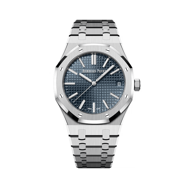 Royal Oak 41mm, Steel, Blue dial, Bracelet